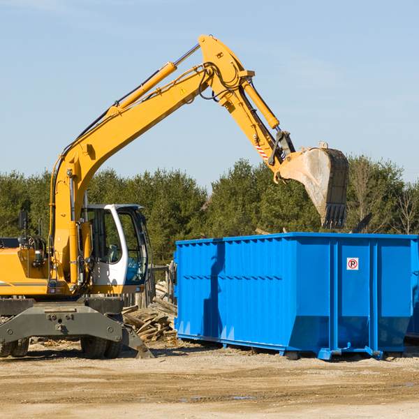 what are the rental fees for a residential dumpster in Colony KS